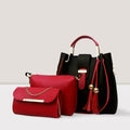 Fashion Fiesta – 3 PCS Shoulder Bag Set (Soft Leather) - 5553