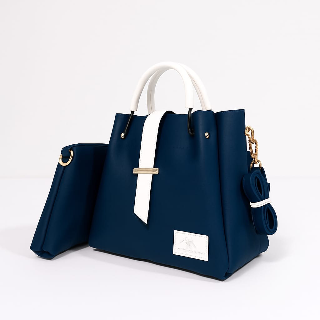2 PCS Women Shoulder Bag Set – Premium Soft Synthetic Leather (9x12) - 5569